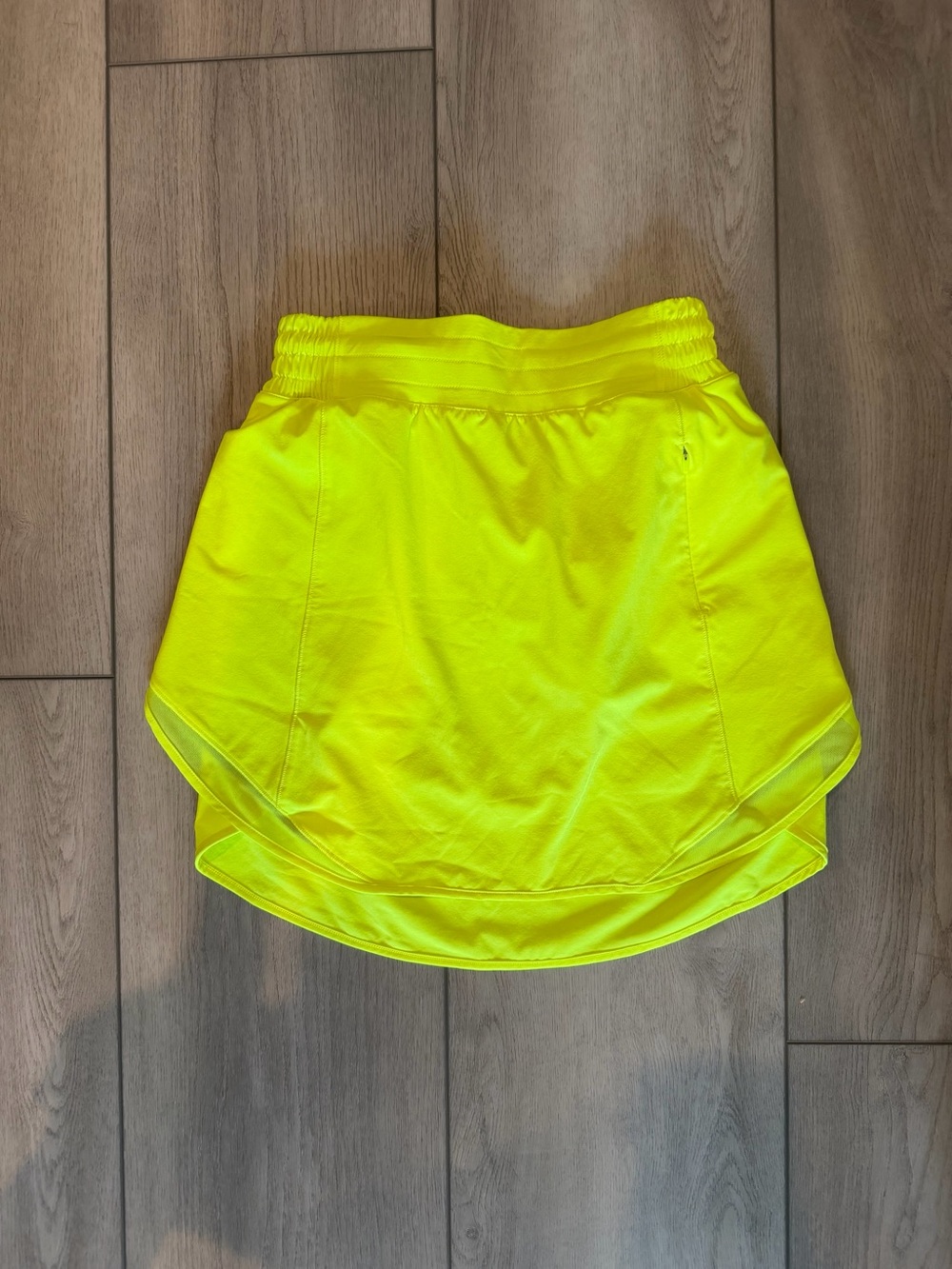 lululemon athletica Neon Yellow Athletic Mini Skirt
